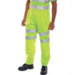 Beeswift High Visibility Fleece Jogging Bottoms Saturn Yellow M BSJBSYM BSW19530