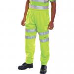 Beeswift High Visibility Fleece Jogging Bottoms Saturn Yellow XL BSJBSYXL BSW19532