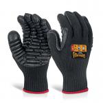 Beeswift Glovezilla Anti-Vibration Gloves Black L GZAVGL BSW19772