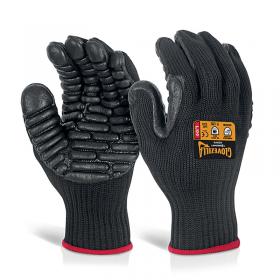 Beeswift Glovezilla Anti-Vibration Gloves Black L GZAVGL BSW19772