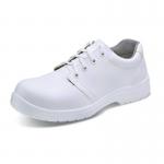 Beeswift Micro-Fibre Steel Toe S2 Lace Up Shoe 1Pr White 10.5 CF82210.5 BSW19788