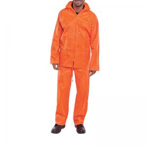 Beeswift Nylon B-Dri Weatherproof Suit Orange Medium NBDSORM BSW20325