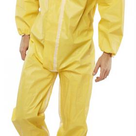 Beeswift Disposable Coverall Microporous Type 3/4/5/6 Yellow 3XL BSW20398