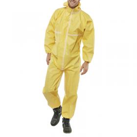 Beeswift Disposable Coverall Microporous Type 35/6 Yellow 3XL BSW20398