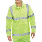 Beeswift Soft Shell Lightweight High Visibility Jacket Saturn Yellow L SS20471SYL BSW20417