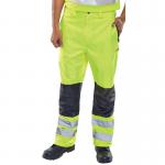 Beeswift Contrast Hi Vis Trousers Saturn Yellow 4XL BSW20445