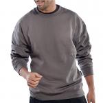 Beeswift Click Polycotton Sweatshirt Grey 4XL CLPCSGY4XL BSW20509