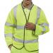 Beeswift High Visibility Long Sleeve Jerkin Saturn Yellow S BSW20590