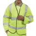 Beeswift High Visibility Long Sleeve Jerkin Saturn Yellow S PKJENGS BSW20590