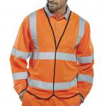 Beeswift Fire Retardant High Visibility Long Sleeve Jerkin Orange S CFRPKJORS BSW20615
