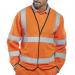 Beeswift Fire Retardant High Visibility Long Sleeve Jerkin Orange S CFRPKJORS BSW20615