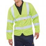 Beeswift Fire Retardant High Visibility Long Sleeve Jerkin Saturn Yellow S CFRPKJSYS BSW20616