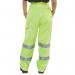 Beeswift Ladies Polycotton High Visibility Trousers Saturn Yellow 26 BSW21931