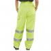 Beeswift Ladies Polycotton High Visibility Trousers Saturn Yellow 26 LPCTENSY26 BSW21931