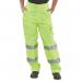 Beeswift Ladies Polycotton High Visibility Trousers Saturn Yellow 32 LPCTENSY32 BSW21934