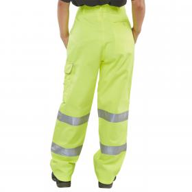 Beeswift Ladies Polycotton High Visibility Trousers BSW21935