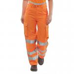 Beeswift Ladies Rail Spec Trousers Orange 26 BSW21936