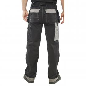Beeswift Kington Multipurpose Pocket Trousers Black 32 BSW21965