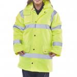 Beeswift Fleece Lined High Visibility Traffic Jacket BSW22083