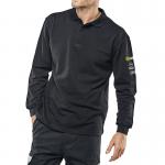 Beeswift Arc Flash Polo Shirt Flame Retardant Anti-Static Navy Blue 4XL BSW22541