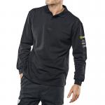 Beeswift Arc Flash Polo Shirt Flame Retardant Anti-Static Navy Blue 5XL BSW22542