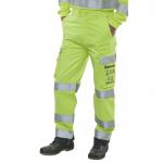 Beeswift High Visibility Trousers Saturn YellowNavy Blue 30T BSW22569