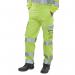 Beeswift High Visibility Trousers Saturn YellowNavy Blue 30T BSW22569