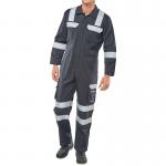 Beeswift ARC Compliant Flash Coverall Navy Blue 40 CARC6N40 BSW22591