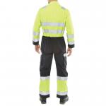 Beeswift ARC Flash High Visibility Coverall Saturn Yellow/Navy Blue 38 BSW22599