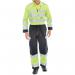Beeswift ARC Flash High Visibility Coverall Saturn YellowNavy Blue 38 CARC7SYN38 BSW22599