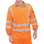 Beeswift Arc Flash Long Sleeve Polo Shirt GORT Standards Orange S CARC51ORS BSW22938