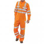 Beeswift B-Click Arc Flash Compliant GO/RT Coverall Orange 40 BSW22977