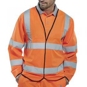 Beeswift High Visibility Long Sleeve Jerkin Orange XL PKJENGORXL BSW23056
