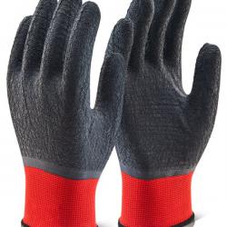 Beeswift Multipurpose Fully Coated Latex Polyester Knitted Gloves Black L BSW23406