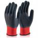 Beeswift Multipurpose Fully Coated Latex Polyester Knitted Gloves Black XL BSW23409