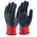 Beeswift Multipurpose Fully Coated Latex Polyester Knitted Gloves Black XL MP4FCXL BSW23409