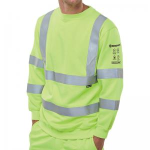 Beeswift ARC Compliant High Visibility Sweatshirt Saturn Yellow 6XL
