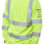 Beeswift ARC Compliant High Visibility Sweatshirt Saturn Yellow L BSW23565