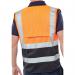 Beeswift High Visibility Two Tone Executive Waistcoat OrangeBlack L BSW24476