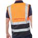 Beeswift High Visibility Two Tone Executive Waistcoat OrangeBlack XL HVWCTTORBLXL BSW24478