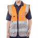 Beeswift High Visibility Two Tone Executive Waistcoat OrangeGrey L HVWCTTORGYL BSW24483