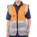 Beeswift High Visibility Two Tone Executive Waistcoat OrangeGrey XL HVWCTTORGYXL BSW24484