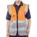 Beeswift High Visibility Two Tone Executive Waistcoat OrangeGrey 2XL HVWCTTORGY2XL BSW24485