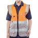 Beeswift High Visibility Two Tone Executive Waistcoat OrangeGrey 3XL HVWCTTORGY3XL BSW24486