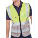 Beeswift High Visibility Two Tone Executive Waistcoat Saturn YellowGrey M HVWCTTSYGYM BSW24508