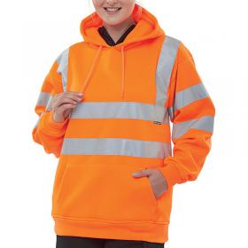 Beeswift Pull On Hoody Sweatshirt Orange XL BSW24608