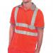 Beeswift High Visibility Short Sleeve Polo Shirt Red XL BPKSENREXL BSW24681
