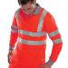 Beeswift Hi Visibility Long Sleeve Polo Shirt Red 5XL BPKSLSENRE5XL BSW24693