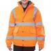 Beeswift High Visibility Fleece Lined Bomber Jacket Orange Small BSW24702