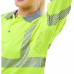 Beeswift High Visibility Executive Long Sleeve Polo Shirt BSW24763